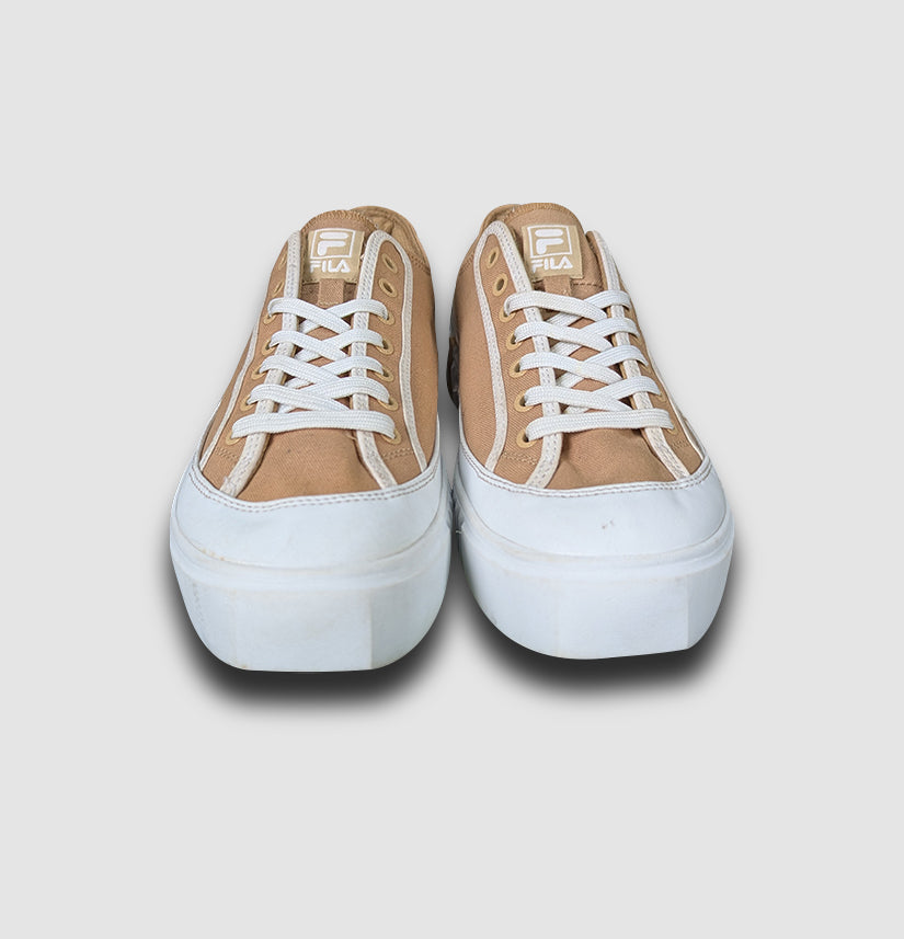 FILA Geal Skate Board Low-Top Sneakers – Unisex Latte
