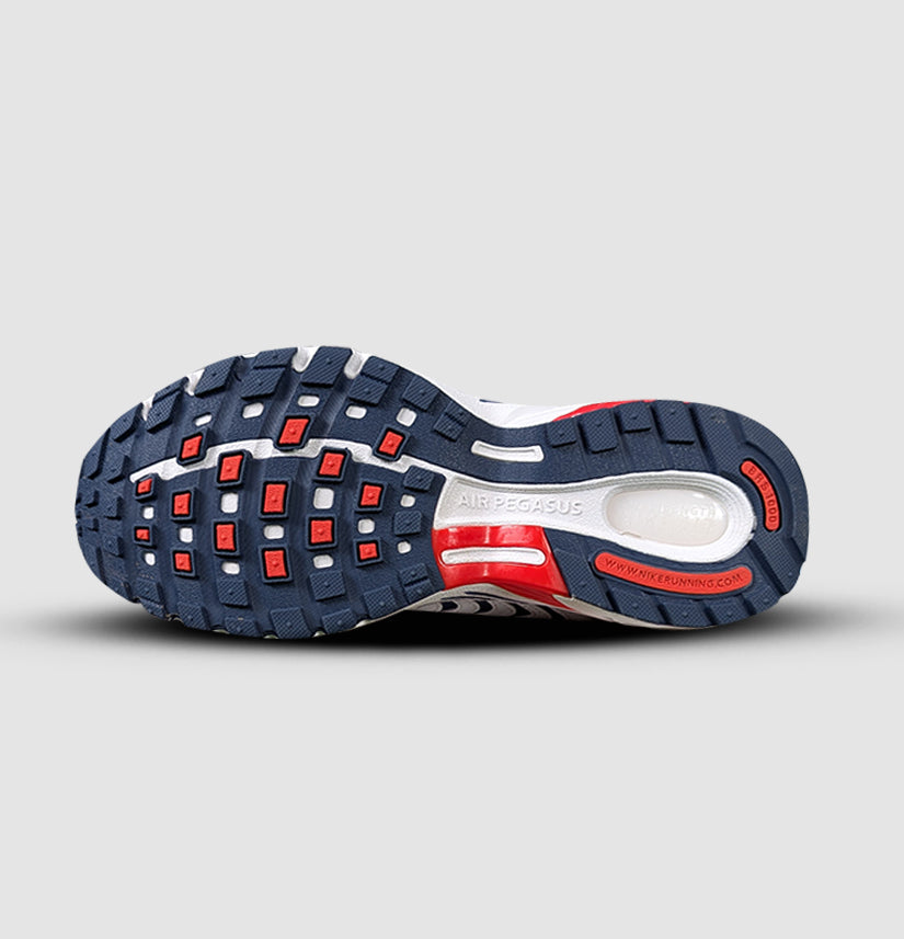 Nike Air Pegasus 2K5 Unisex Sneakers – White/Blue/Red Retro Running Style