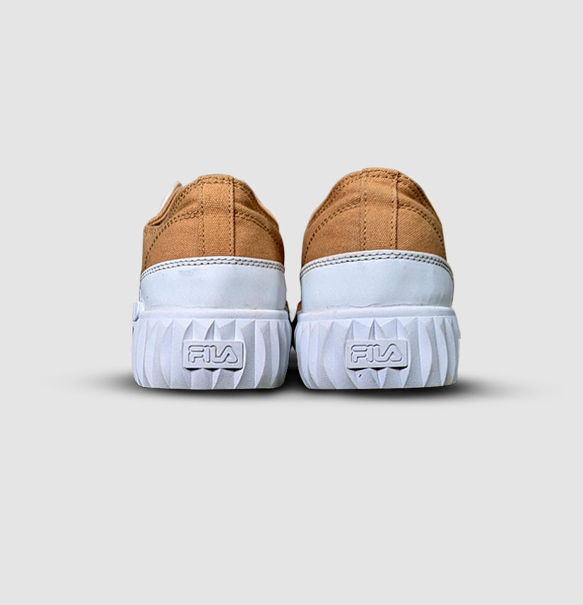 FILA Geal Skate Board Low-Top Sneakers – Unisex Latte